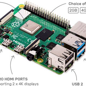 Raspberry Pi 4 Model B with 1GB / 2GB / 4GB / 8GB RAM