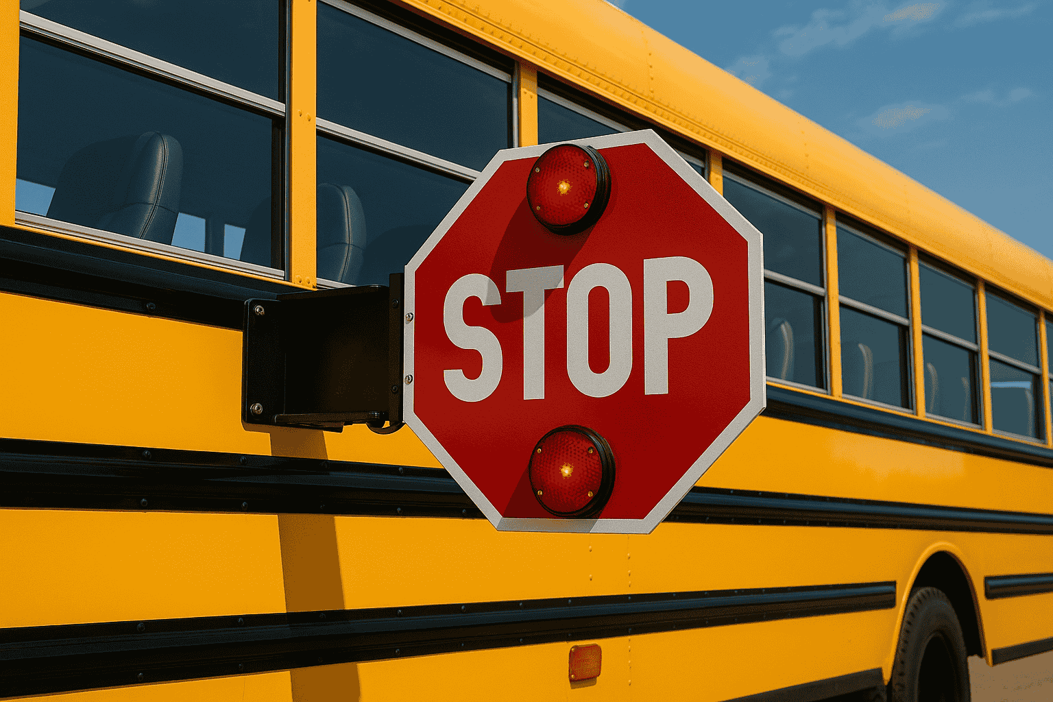 Installation of 500+ Stop Arm Boards for Emirates Transport